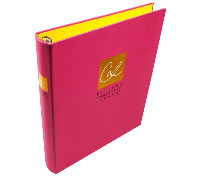 Classeur coloré Christian Lacroix.