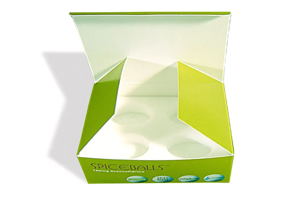 Étui Spiceballs pliant en carte graphique imprimée quadrichromie
