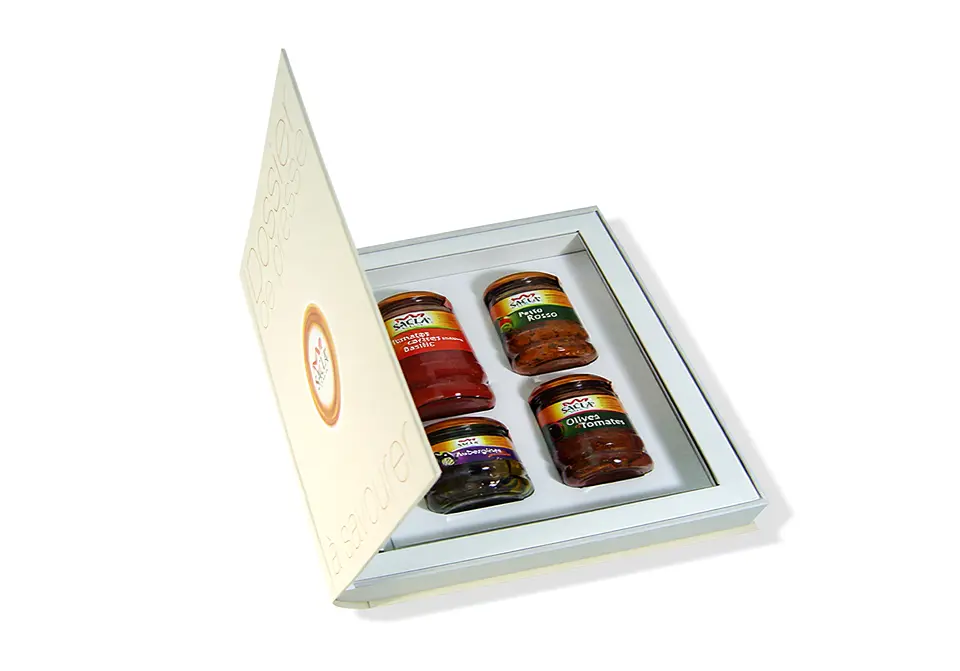 SACLA - Coffret avec sachet dos rond impression quadrichromie