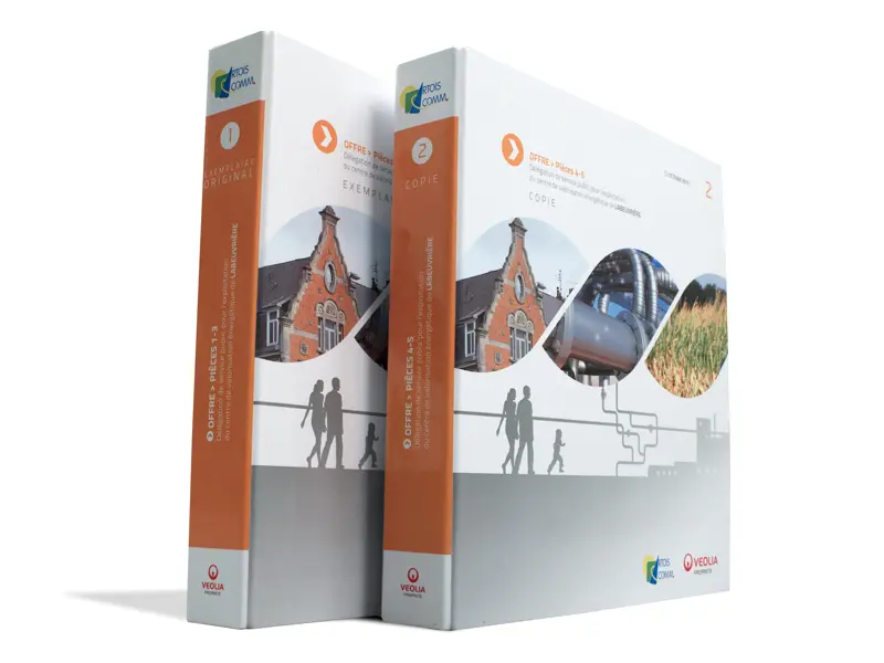 VEOLIA - Classeurs personnalisés 2 volumes